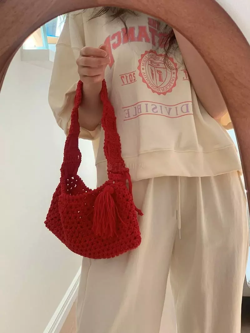 Jkichi - Korean Women Fashion - #momslook - String Bag - 2