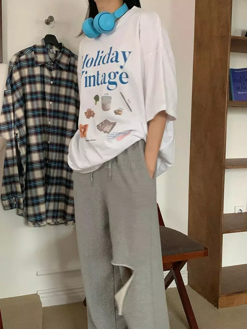 Jkichi - Korean Women Fashion - #momslook - Brunch Bear Tee