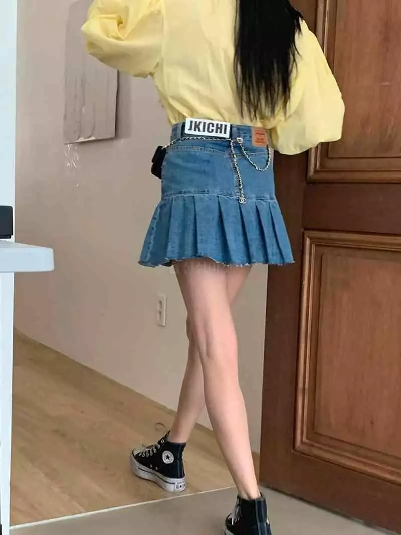 Jkichi - Korean Women Fashion - #pursuepretty - 1031 Wrinkle Skirt - 3