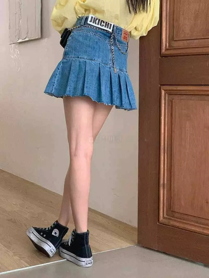 Jkichi - Korean Women Fashion - #pursuepretty - 1031 Wrinkle Skirt - 4
