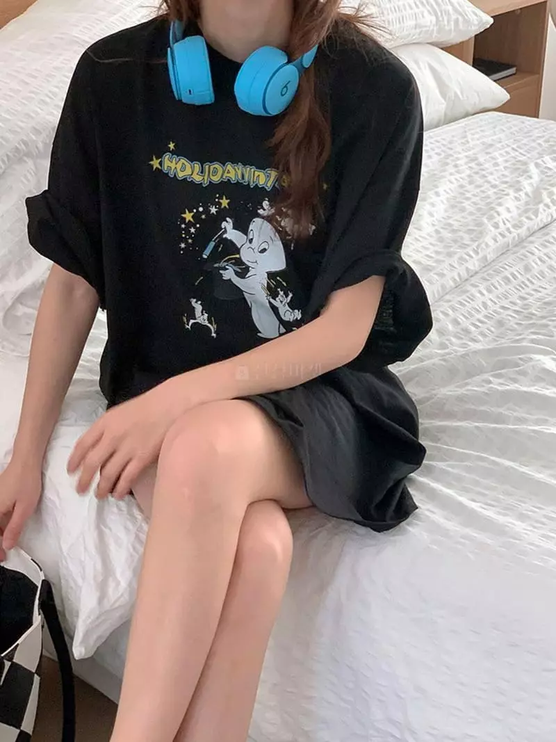 Jkichi - Korean Women Fashion - #restrostyle - Casper Tee - 3