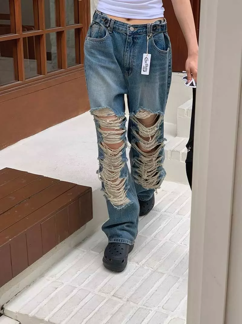 Jkichi - Korean Women Fashion - #shopsmall - 1034 Jeans