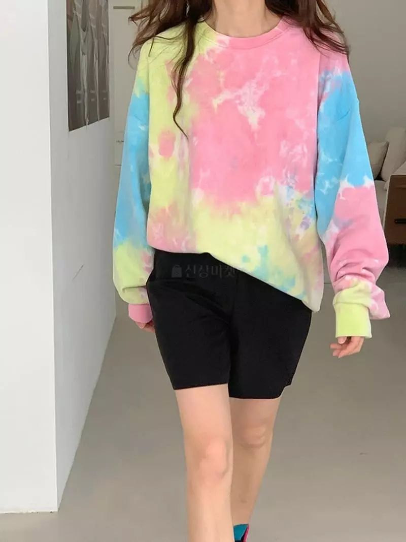 Jkichi - Korean Women Fashion - #shopsmall - 22 Water Paint Sweatshirt - 4