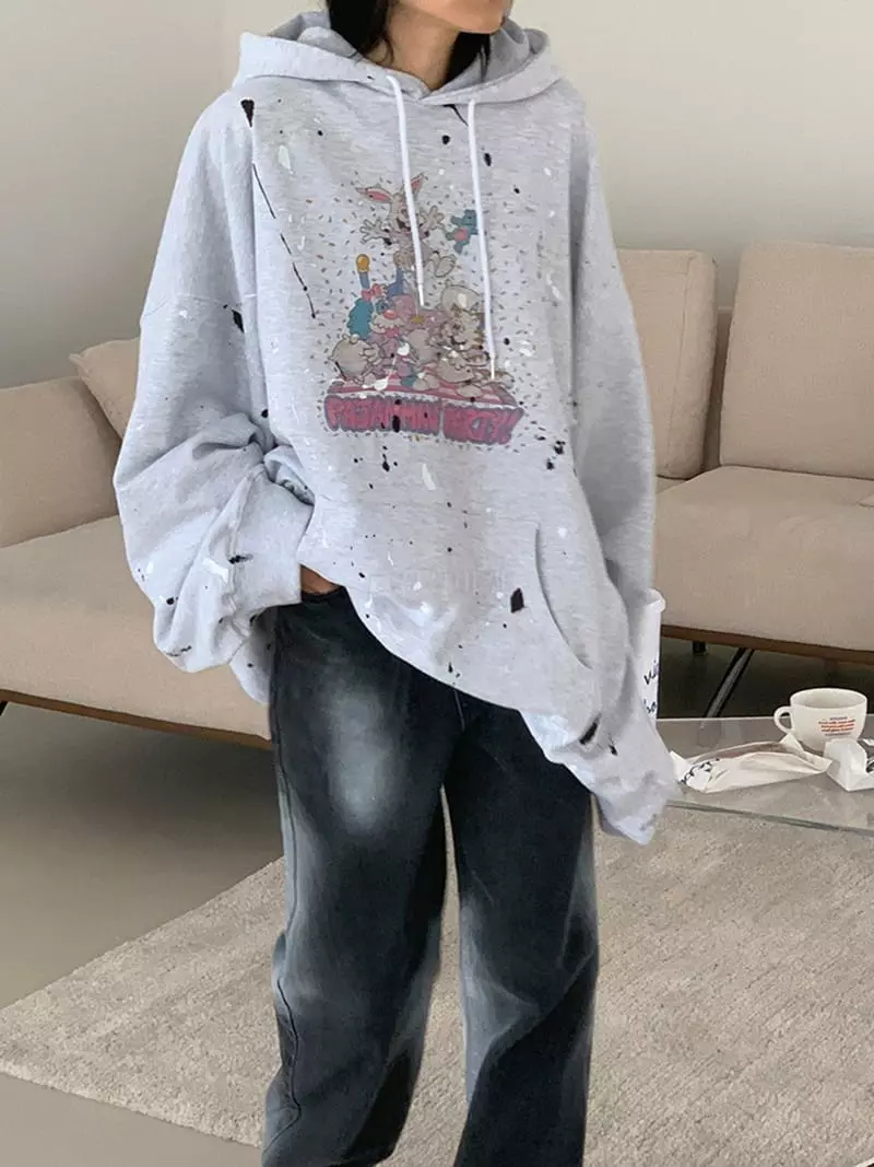 Jkichi - Korean Women Fashion - #thatsdarling - Party Hoody Tee - 3