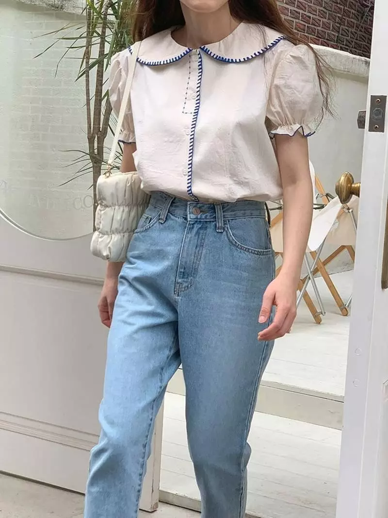 Jkichi - Korean Women Fashion - #vintageinspired - Melo Blouse - 2