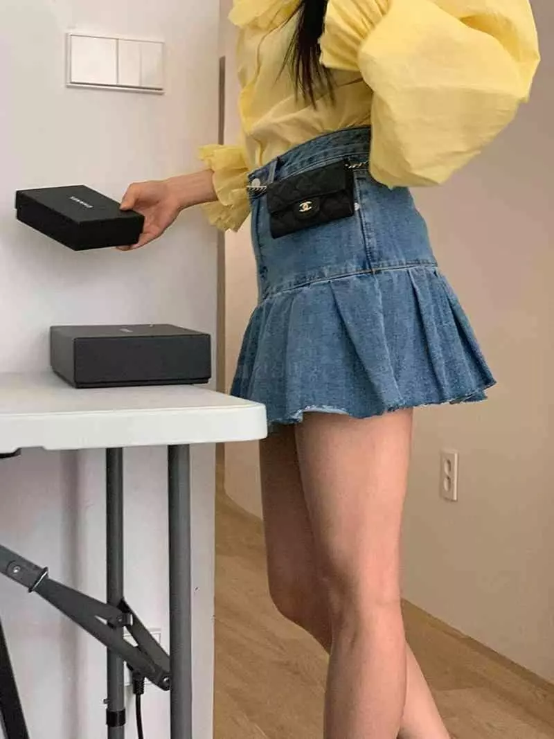 Jkichi - Korean Women Fashion - #vintagekidsstyle - 1031 Wrinkle Skirt - 2
