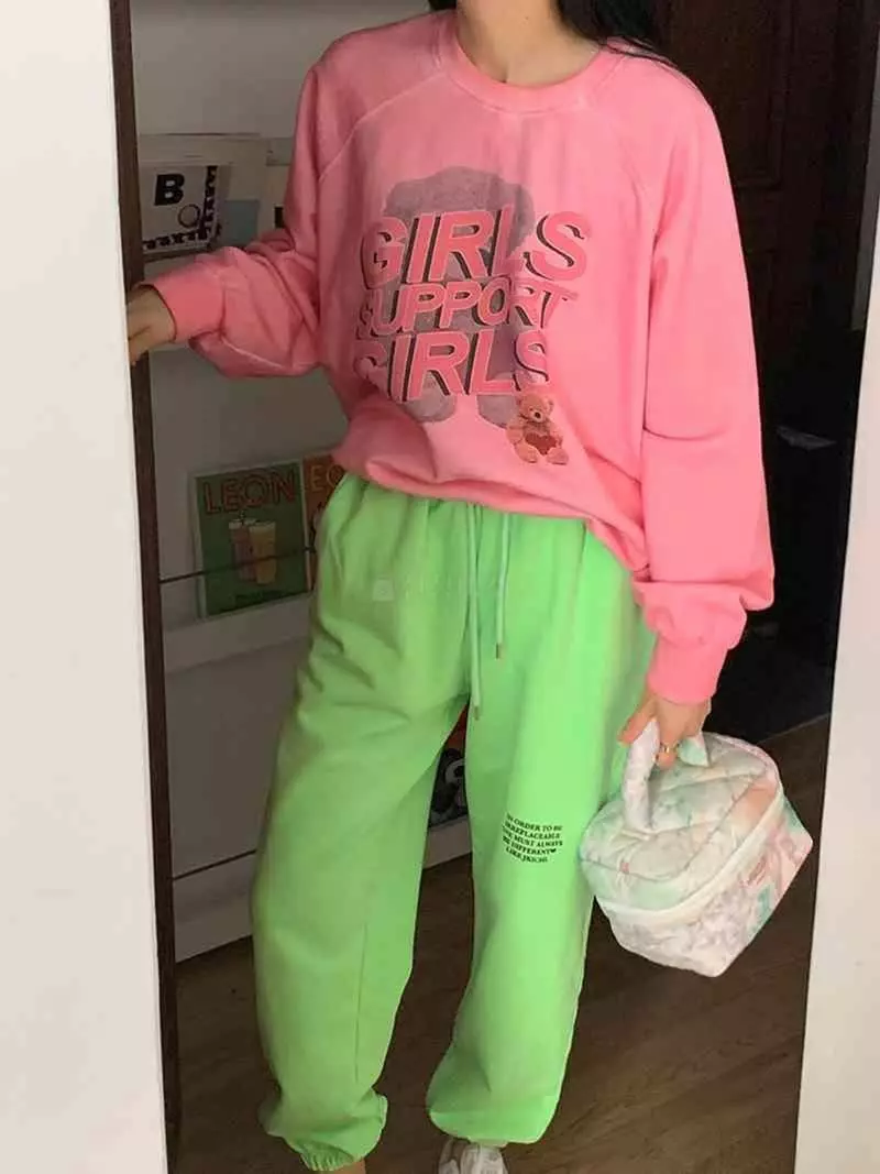 Jkichi - Korean Women Fashion - #vintageinspired - Girls Ted Sweatshirt - 4