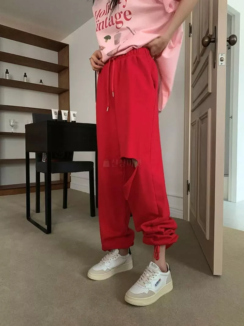 Jkichi - Korean Women Fashion - #womensfashion - Vintage Terry Pants - 2