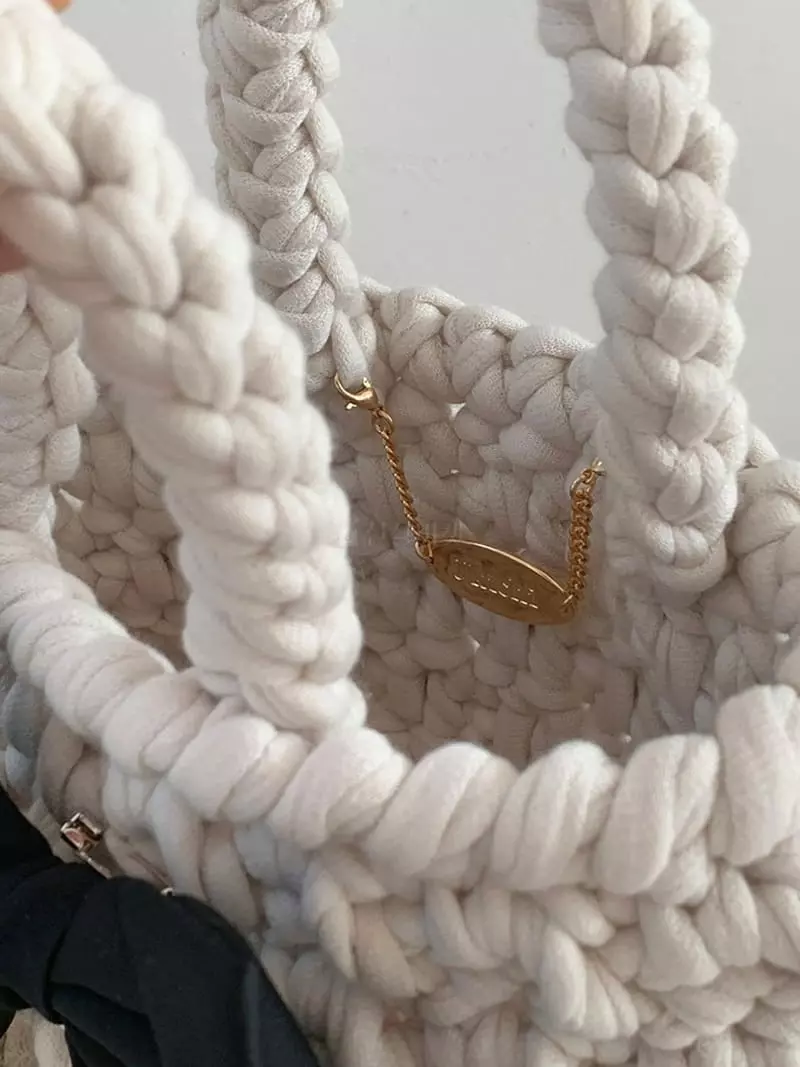 Jkichi - Korean Women Fashion - #momslook - Ribbon Tote Bag - 4