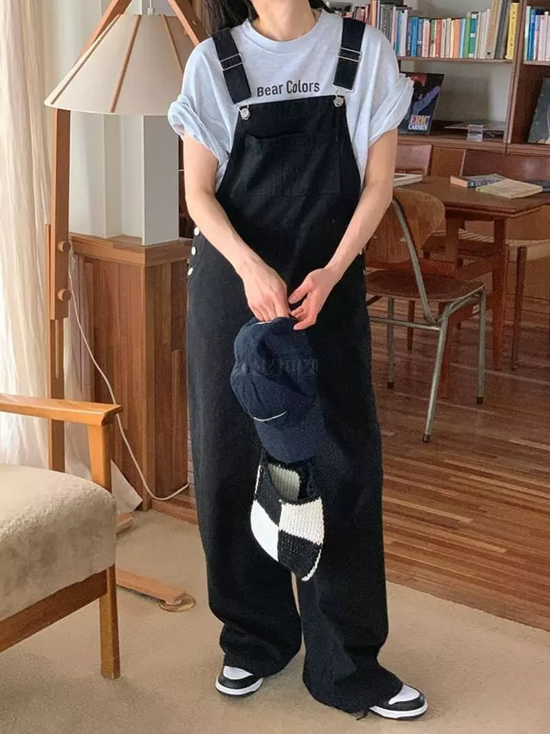 Jkichi - Korean Women Fashion - #womensfashion - Bio Dungarees Pants