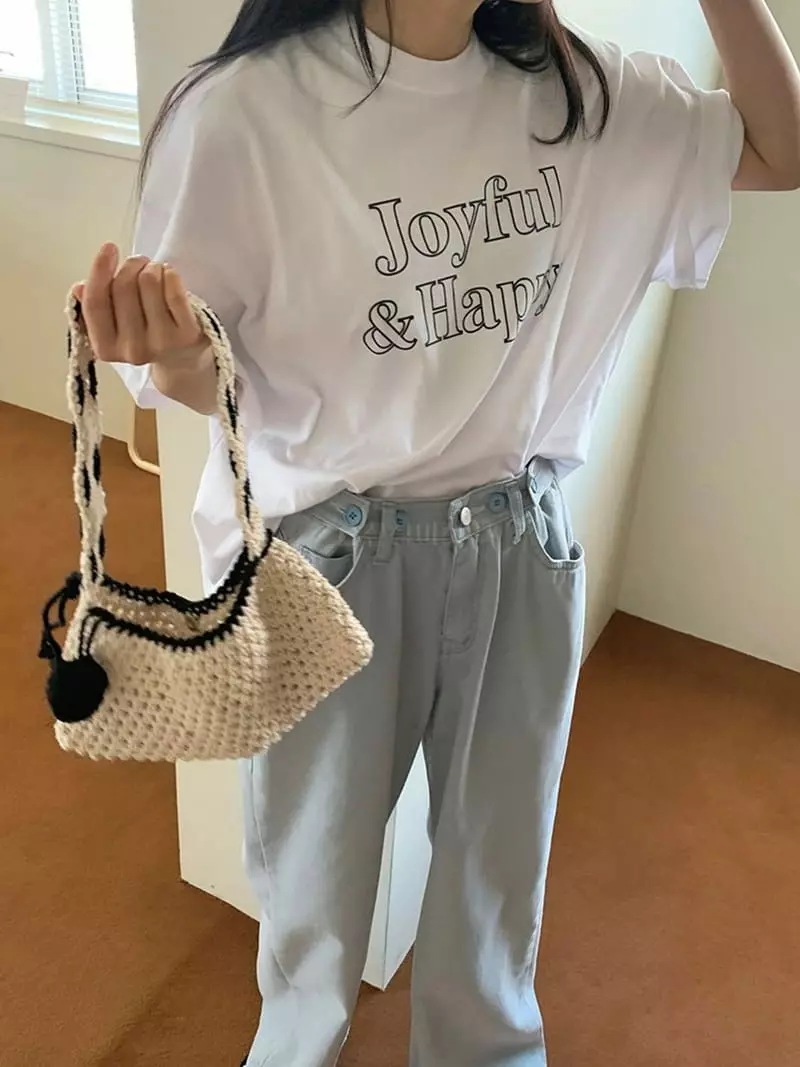 Jkichi - Korean Women Fashion - #womensfashion - Joyful Tee - 3