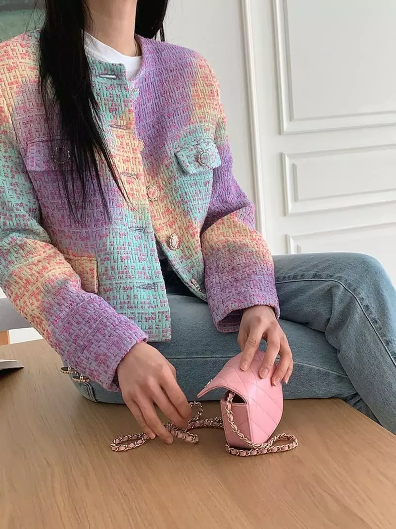 Jkichi - Korean Women Fashion - #womensfashion - Rainbow Jacket
