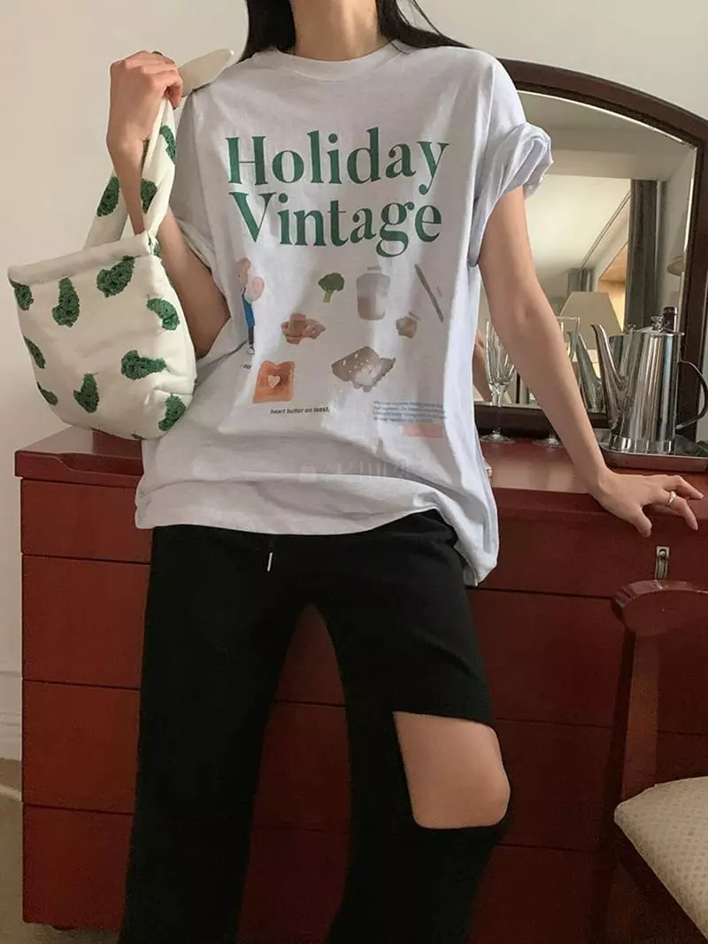 Jkichi - Korean Women Fashion - #momslook - Brunch Bear Tee - 4