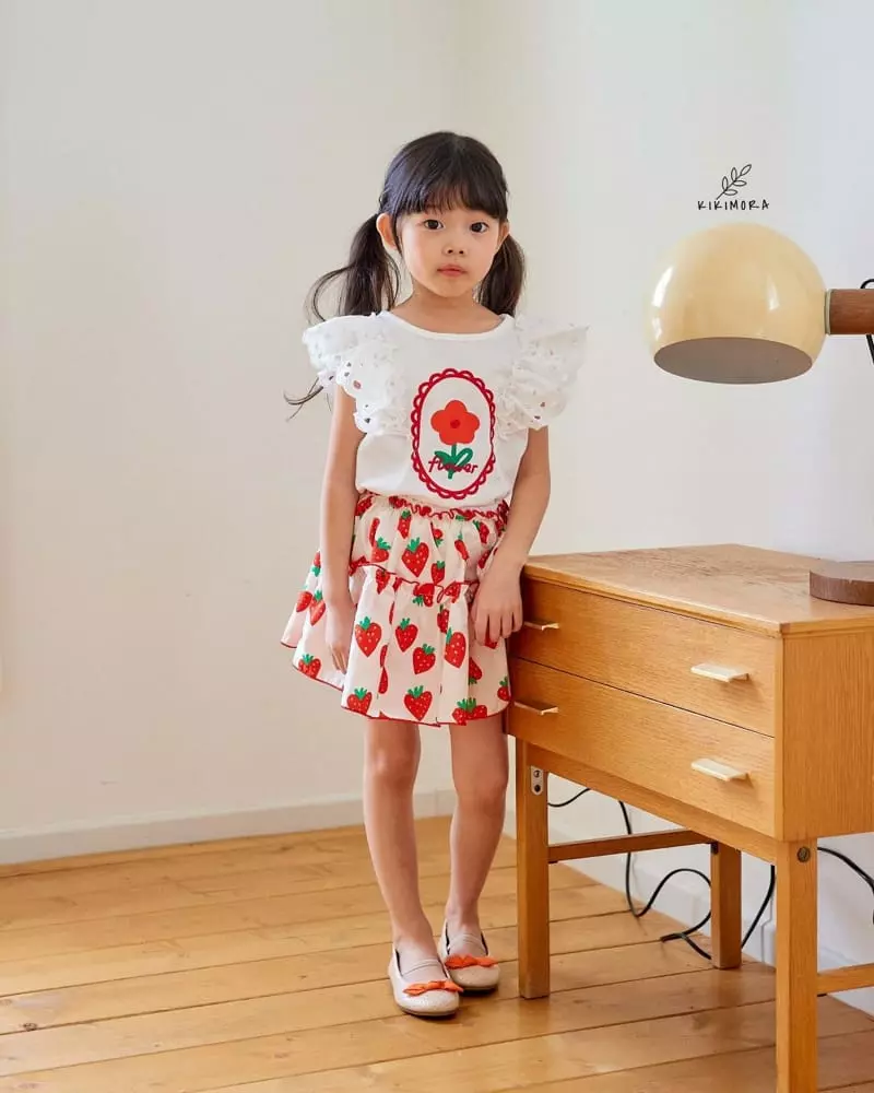 Kikimora - Korean Children Fashion - #childrensboutique - Strawberry Cancan Skirt - 2