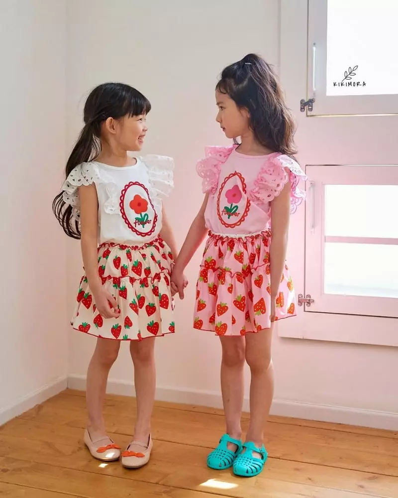 Kikimora - Korean Children Fashion - #childofig - Lace Wing Sleeveless - 4