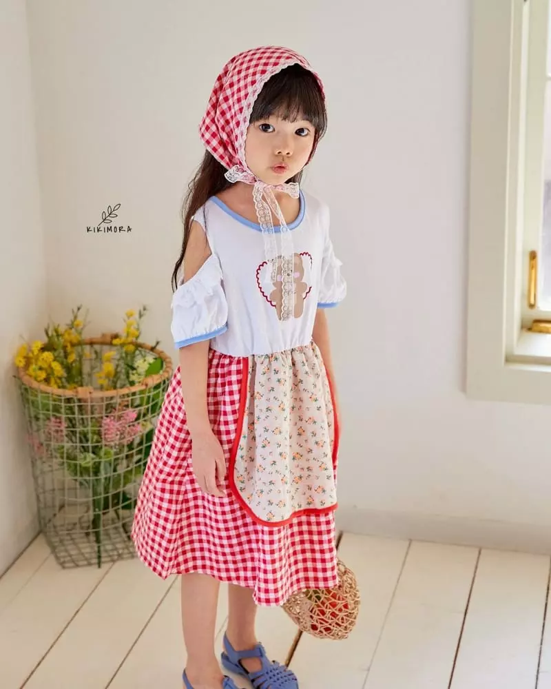Kikimora - Korean Children Fashion - #discoveringself - Heart Apron One-piece - 10