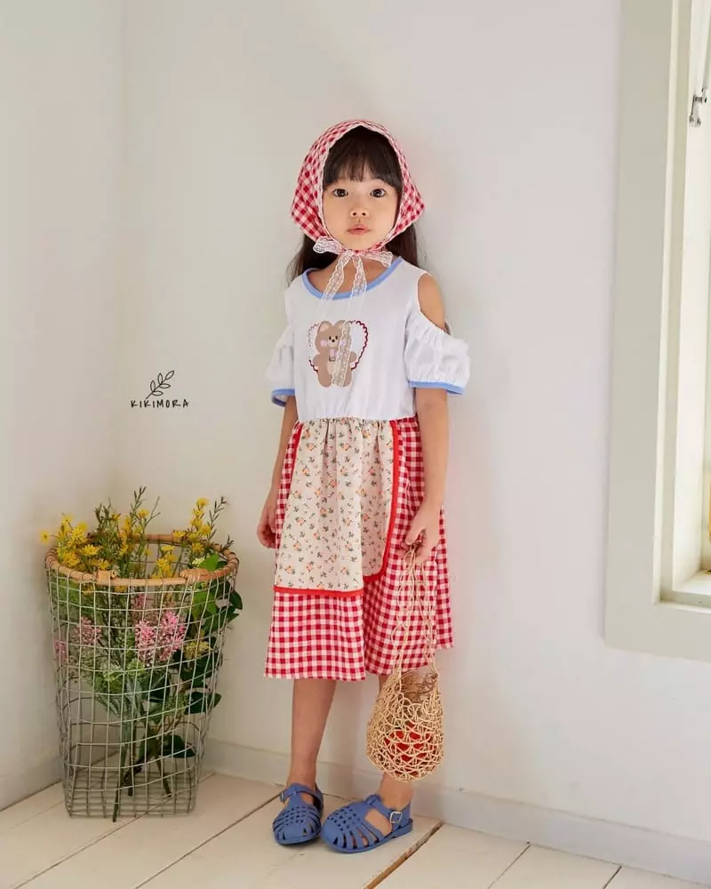 Kikimora - Korean Children Fashion - #fashionkids - Heart Apron One-piece - 11