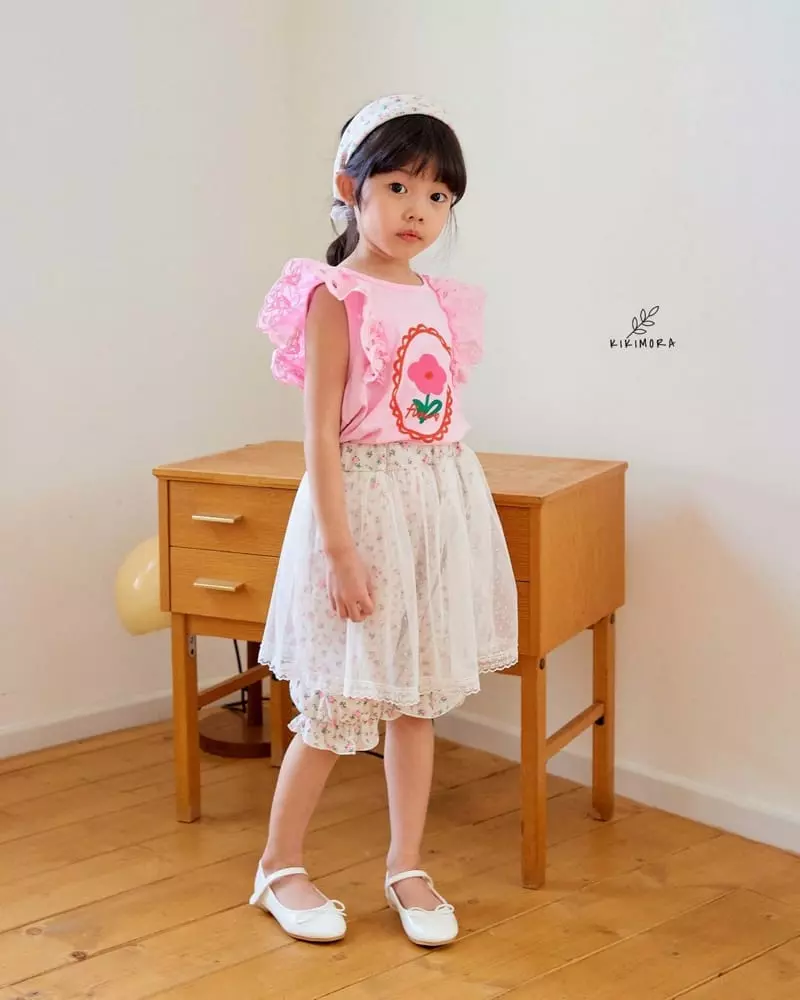 Kikimora - Korean Children Fashion - #fashionkids - Small Flower Sha Pants - 3