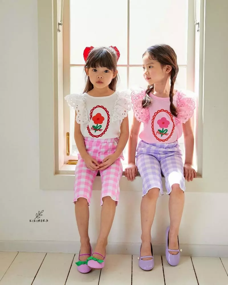 Kikimora - Korean Children Fashion - #fashionkids - Check Check Bootscut Pants