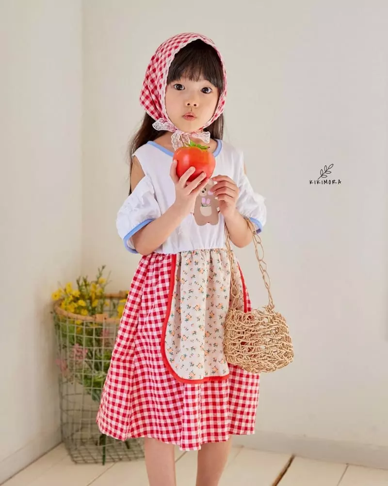Kikimora - Korean Children Fashion - #kidsshorts - Heart Apron One-piece - 12