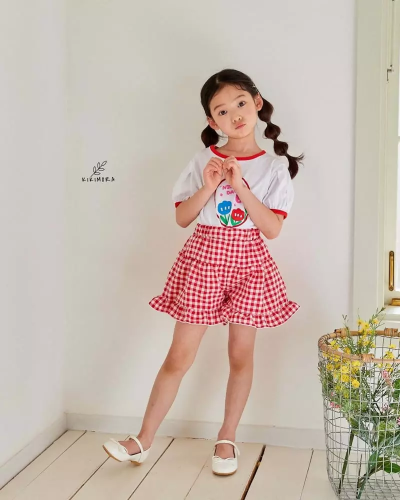 Kikimora - Korean Children Fashion - #kidsshorts - Check Shorts - 8