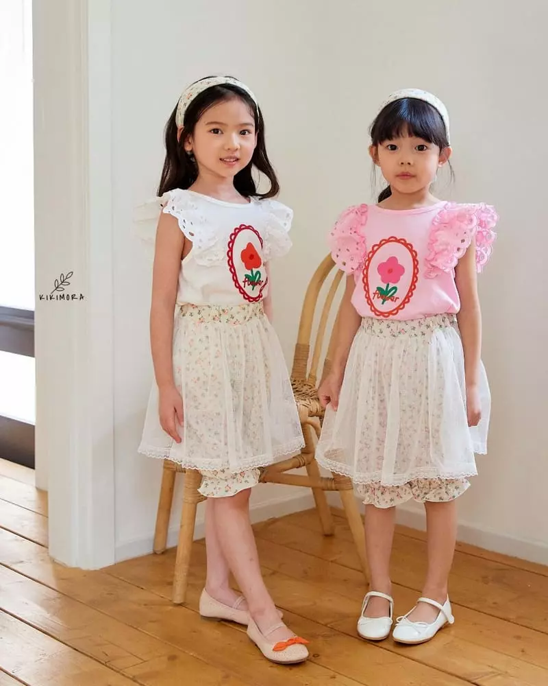 Kikimora - Korean Children Fashion - #littlefashionista - Small Flower Sha Pants - 8