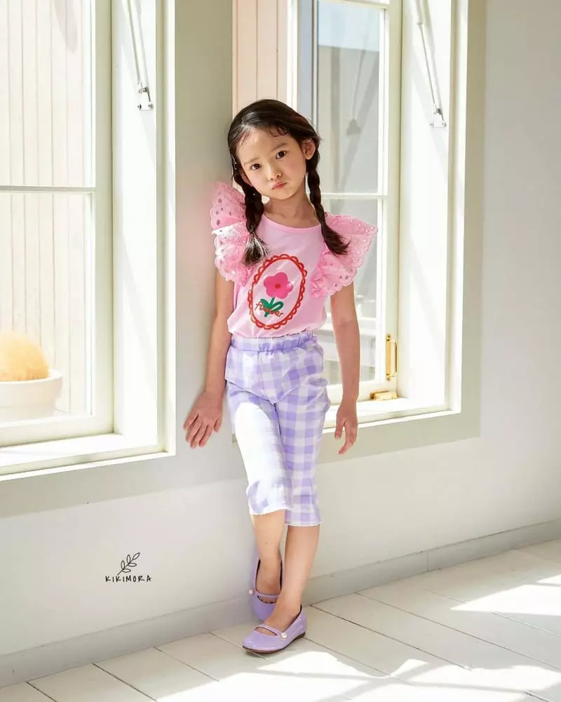 Kikimora - Korean Children Fashion - #littlefashionista - Check Check Bootscut Pants - 6