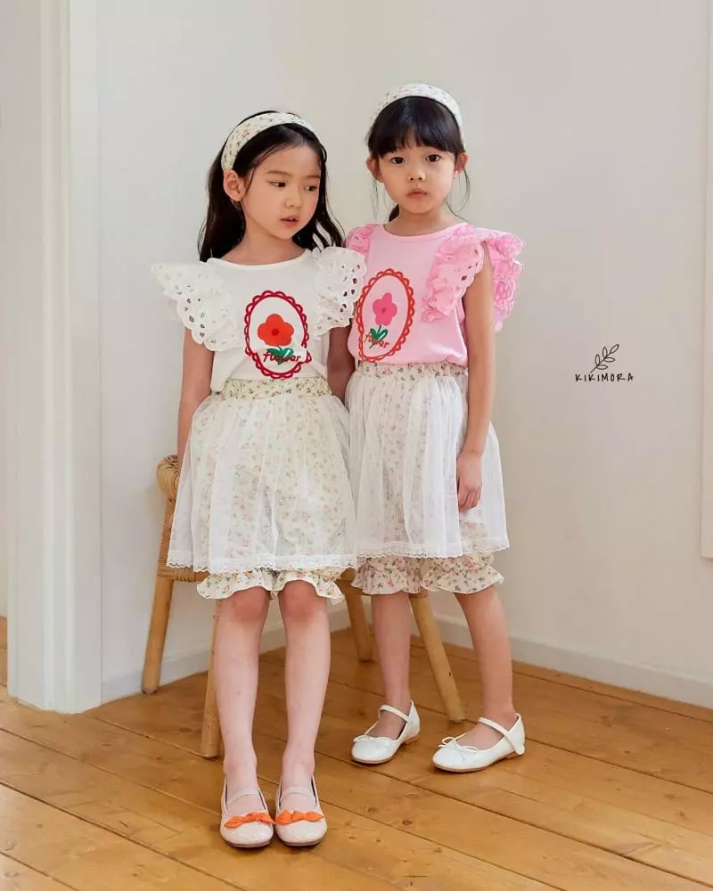 Kikimora - Korean Children Fashion - #magicofchildhood - Small Flower Sha Pants - 9