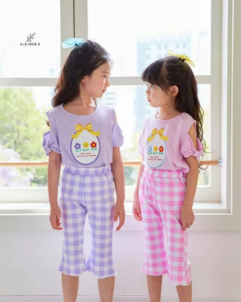 Kikimora - Korean Children Fashion - #magicofchildhood - Check Check Bootscut Pants - 7