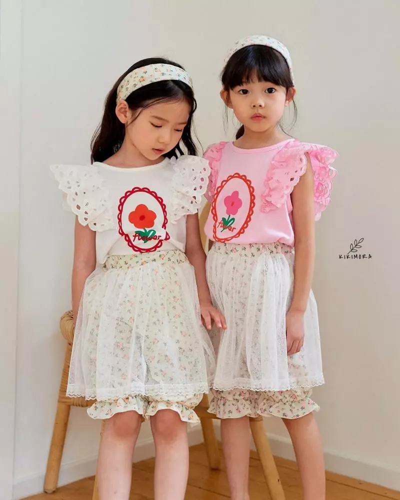 Kikimora - Korean Children Fashion - #minifashionista - Small Flower Sha Pants - 10