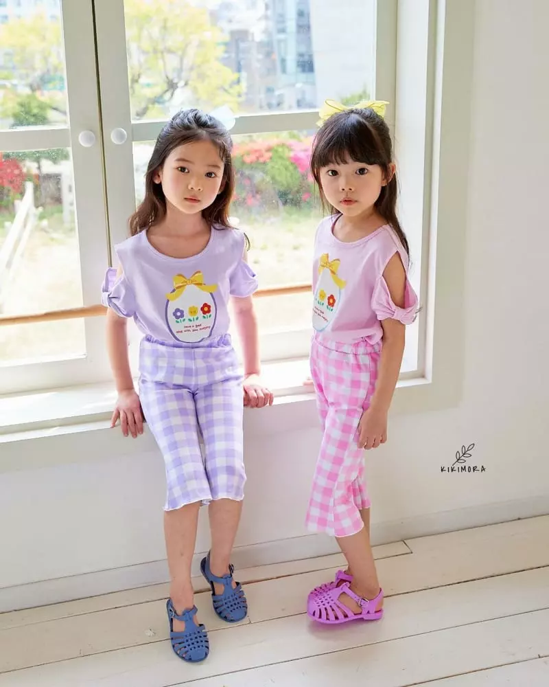 Kikimora - Korean Children Fashion - #minifashionista - Check Check Bootscut Pants - 8