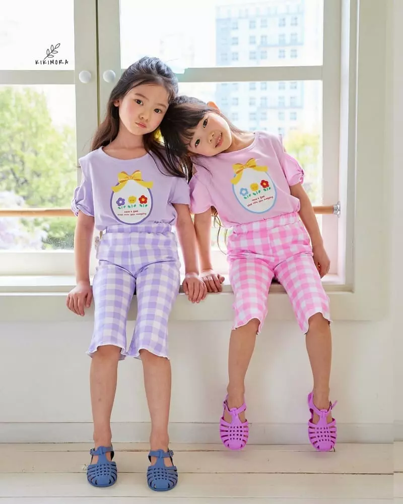 Kikimora - Korean Children Fashion - #prettylittlegirls - Check Check Bootscut Pants - 9