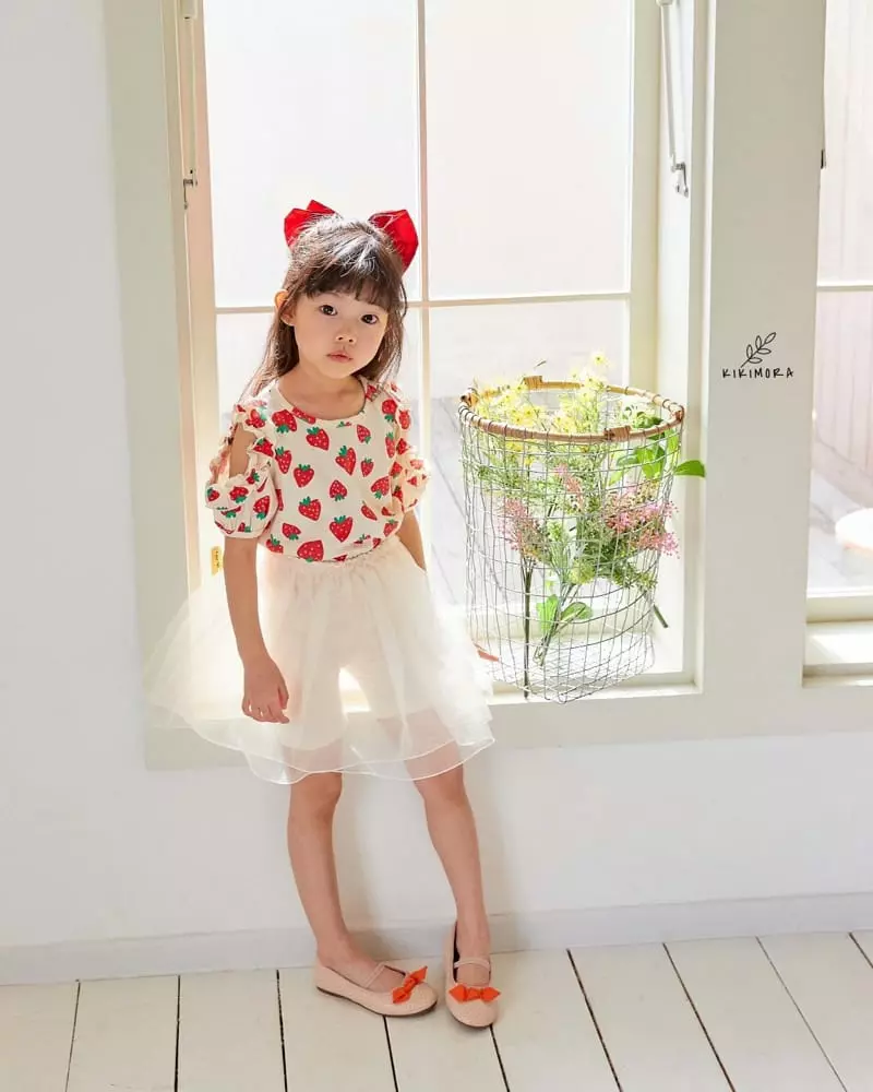 Kikimora - Korean Children Fashion - #toddlerclothing - Strawberry Tee - 4