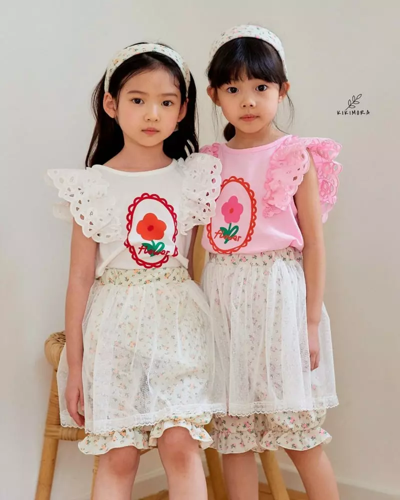 Kikimora - Korean Children Fashion - #todddlerfashion - Small Flower Sha Pants - 12