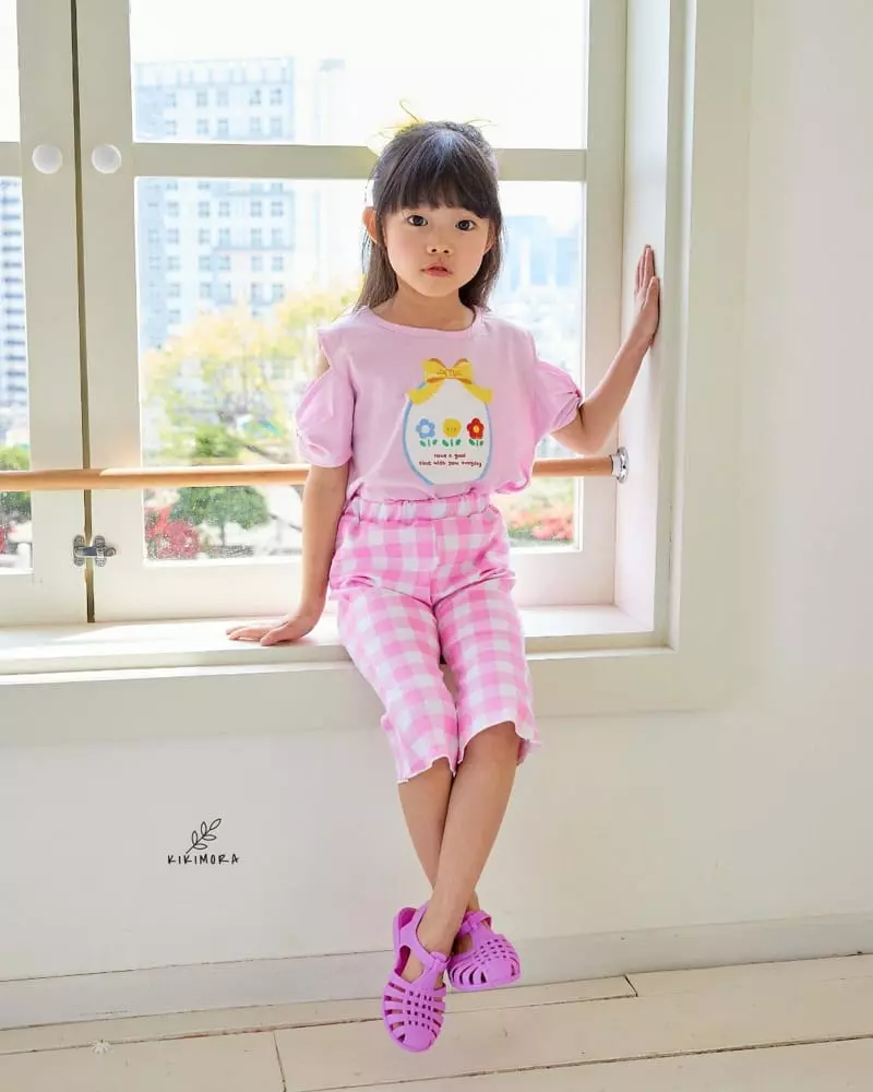 Kikimora - Korean Children Fashion - #todddlerfashion - Check Check Bootscut Pants - 10