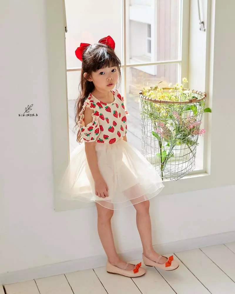 Kikimora - Korean Children Fashion - #todddlerfashion - Strawberry Tee - 2