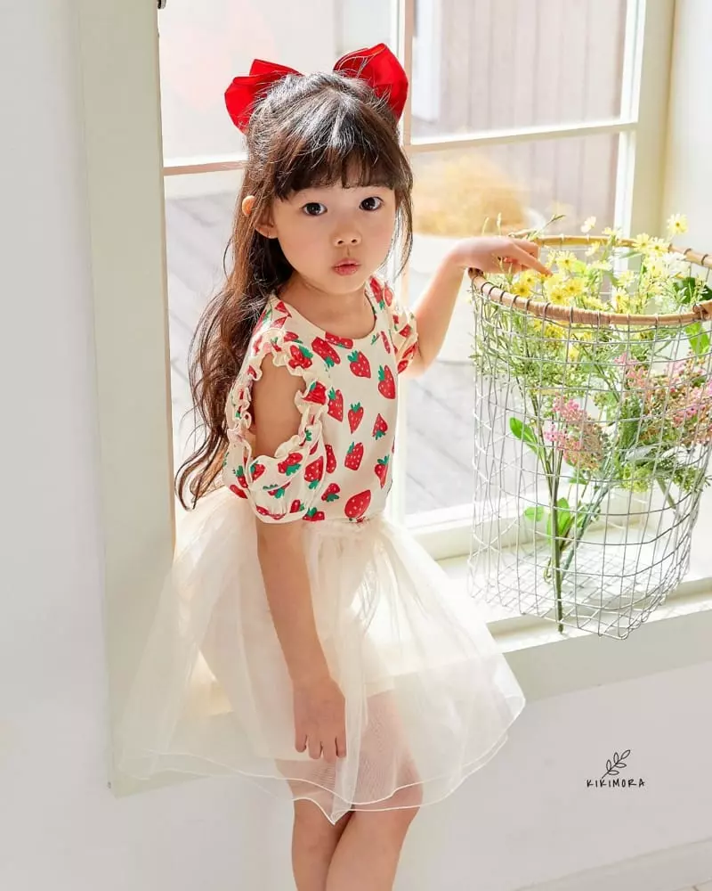 Kikimora - Korean Children Fashion - #toddlerclothing - Strawberry Tee - 3