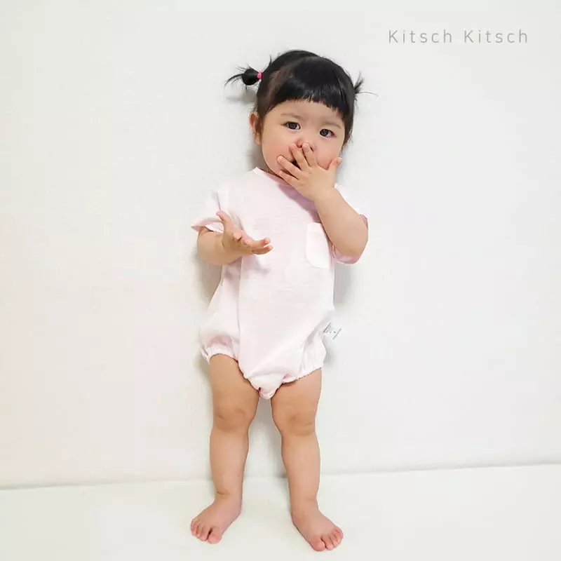 Kitsch Kitsch - Korean Baby Fashion - #babylifestyle - Summer Short Sleeves String Sleeveless Round Sleeveless Bodysuit Set - 10