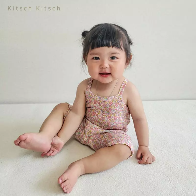 Kitsch Kitsch - Korean Children Fashion - #childofig - Flower Road Retro Sleeveless Easywear Set - 7