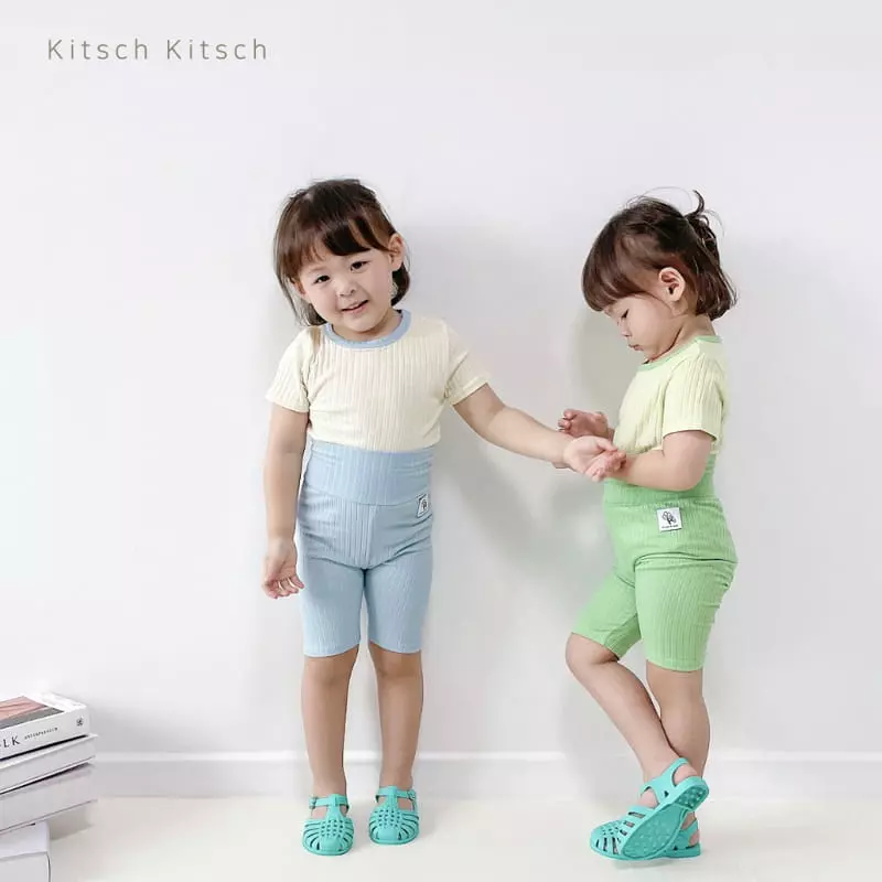 Kitsch Kitsch - Korean Children Fashion - #childofig - Sweet Summer Color Rib Easywear Set - 5