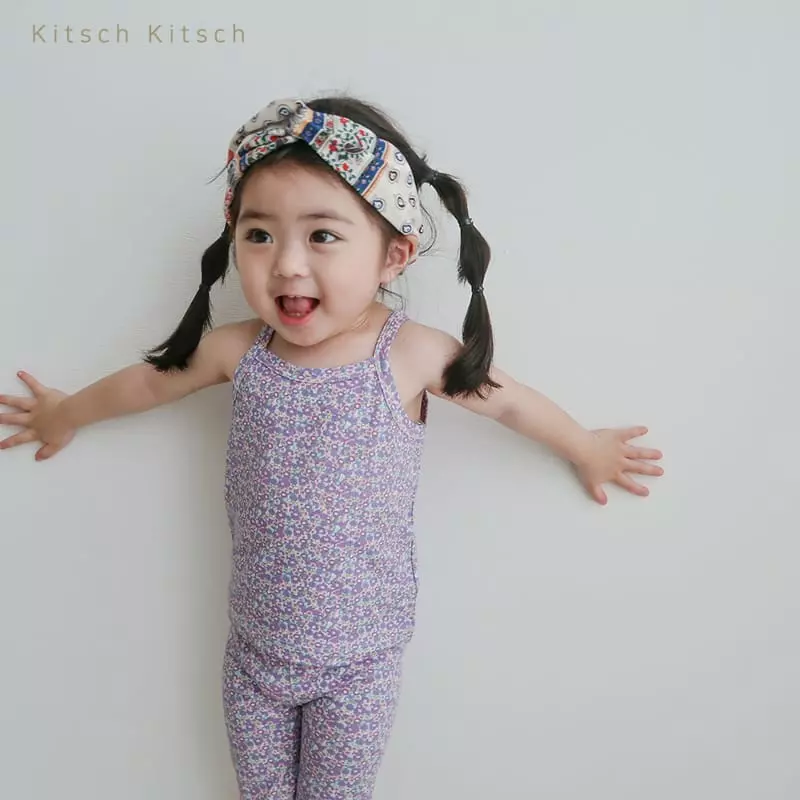 Kitsch Kitsch - Korean Children Fashion - #designkidswear - Flower Road Retro Sleeveless Easywear Set - 10