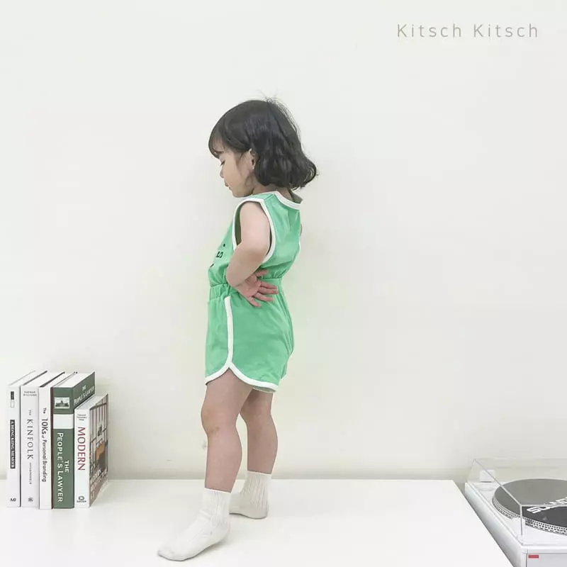 Kitsch Kitsch - Korean Children Fashion - #discoveringself - Shining Short Sleeves Sleeveless Shorts Set - 9