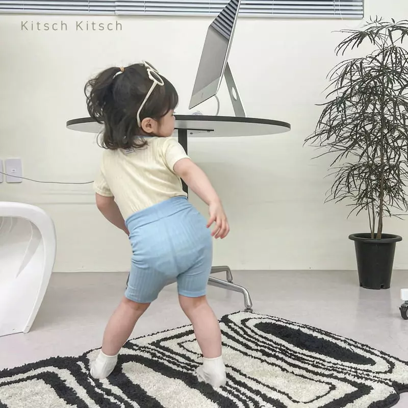 Kitsch Kitsch - Korean Children Fashion - #discoveringself - Sweet Summer Color Rib Easywear Set - 8