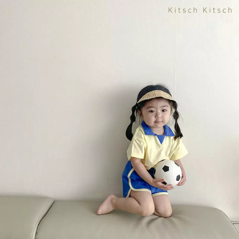 Kitsch Kitsch - Korean Children Fashion - #fashionkids - Let's Play Tennis Mickey Top Bottom Set Pants Color - 11