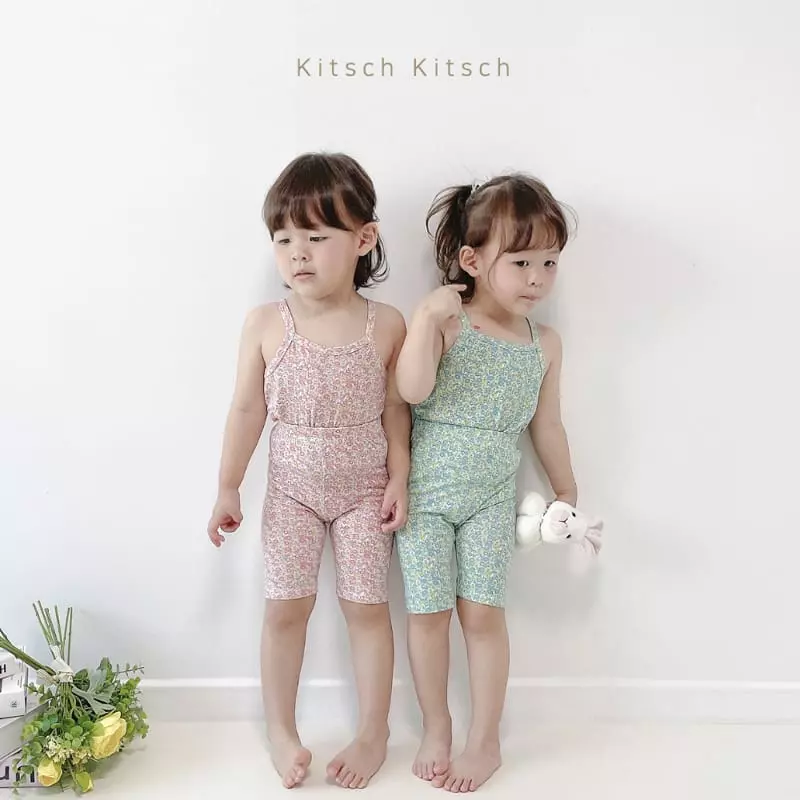 Kitsch Kitsch - Korean Children Fashion - #minifashionista - Flower Road Retro Sleeveless Easywear Set - 5