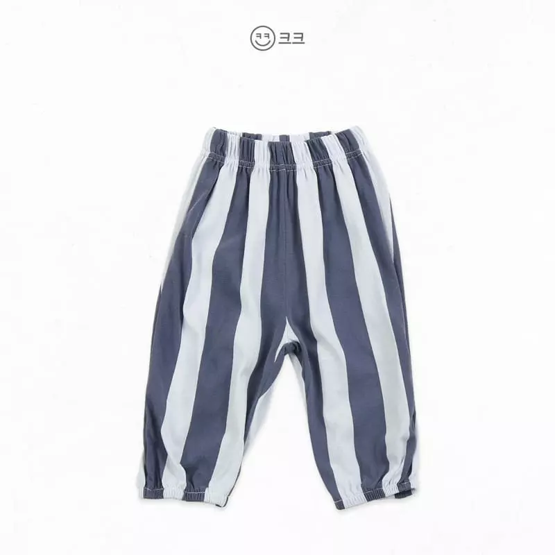 Kk - Korean Children Fashion - #childofig - Berryy Stripes Pants - 7