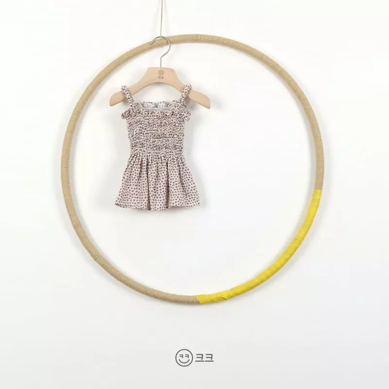 Kk - Korean Children Fashion - #childofig - Rollin Smocked Top Bottom Set - 6