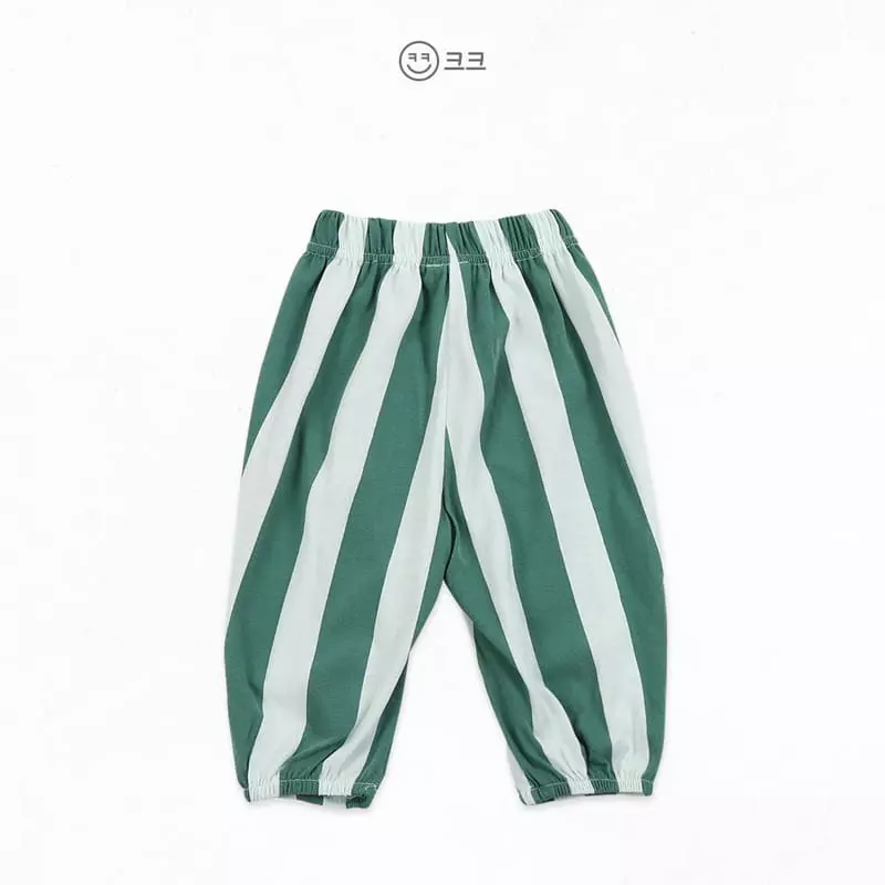 Kk - Korean Children Fashion - #childrensboutique - Berryy Stripes Pants - 8