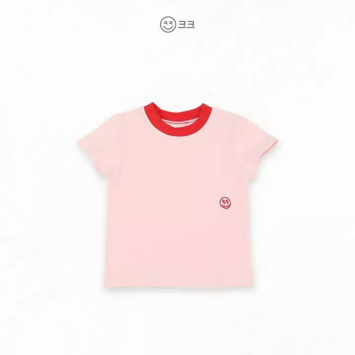 Kk - Korean Children Fashion - #childrensboutique - Kmile Embroidery Tee - 3