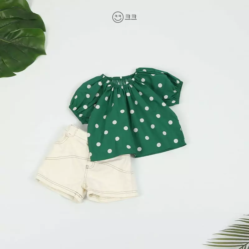 Kk - Korean Children Fashion - #designkidswear - Dot Blouse - 7